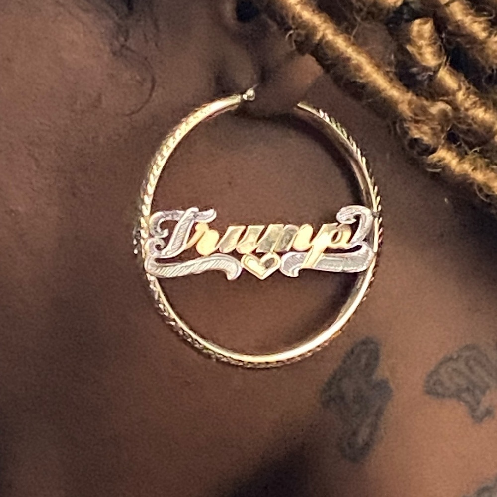 Gold and Silver Hoop Earrings